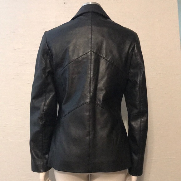 Y2K Vintage 100% Leather Jacket - Picture 4 of 6